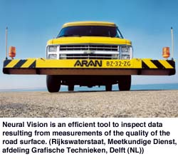 Neural Vision is an efficient tool to inspect data resulting from measurements of the quality of the road surface. 