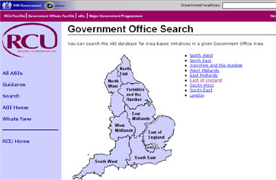 RCU webite - Government office search