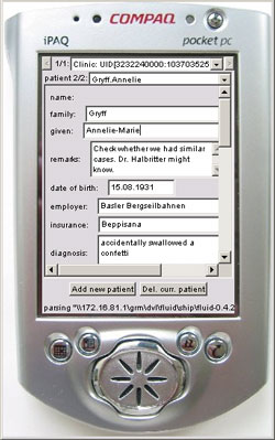 a small mobile PDA