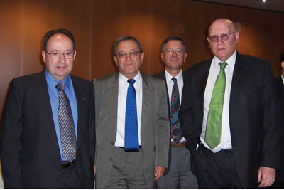 From left: Alberto Prieto Espinosa, Isidro Ramos, Emilio López-Zapata, and Fernando Sáez Vacas.