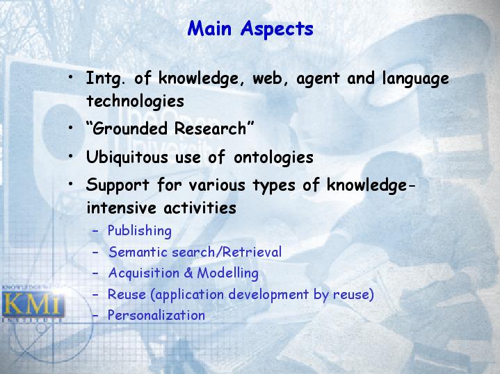 main aspects