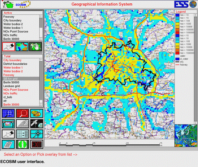 ECOSIM user interface