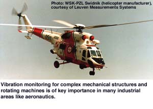 Vibration monitoring for complex mechanical structures and rotating machines is of key importance in many industrial areas like aeronautics. 