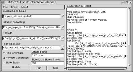 PaMoChSA graphical interface.