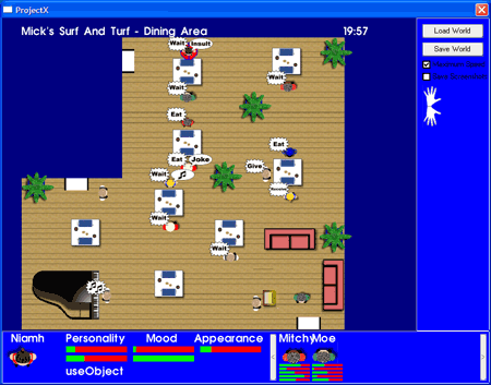 Figure 2: A screenshot of the simulation example demonstrating the µ-SIC system.