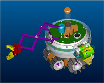 Figure 1:. The design of a single s-bot.