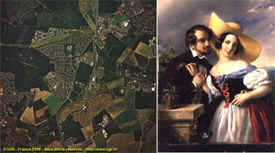 Figure 1: on the left, an image from the IGN collection (©IGN); on the right, an image from the Bridgeman collection (©Bridgeman Art Library).