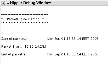 Figure 5: Nipper debug window.