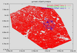 Snapshop from road network of  a load cluster model. Before reduction.