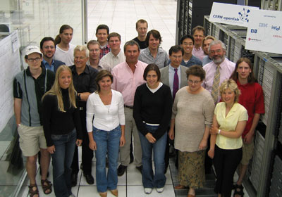 CERN openlab core team and contributors in June 04.