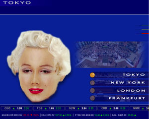 Figure 2: Marilyn screenshot presentation of the Tokyo stock exchange.